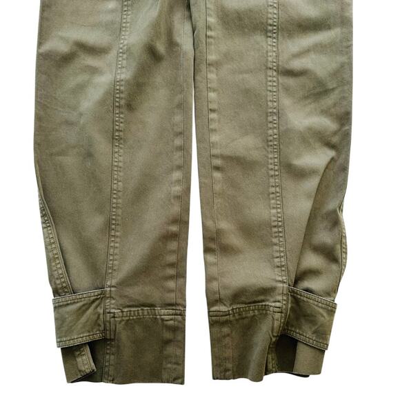 A.L.C. Briar Pants Clover Green Cargo Relaxed Size 2 Cotton Belted Relaxed Leg - Picture 5 of 10